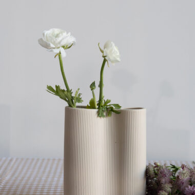 Keramikvase beige - Bunn