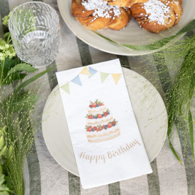 Serviette - Födelsedag