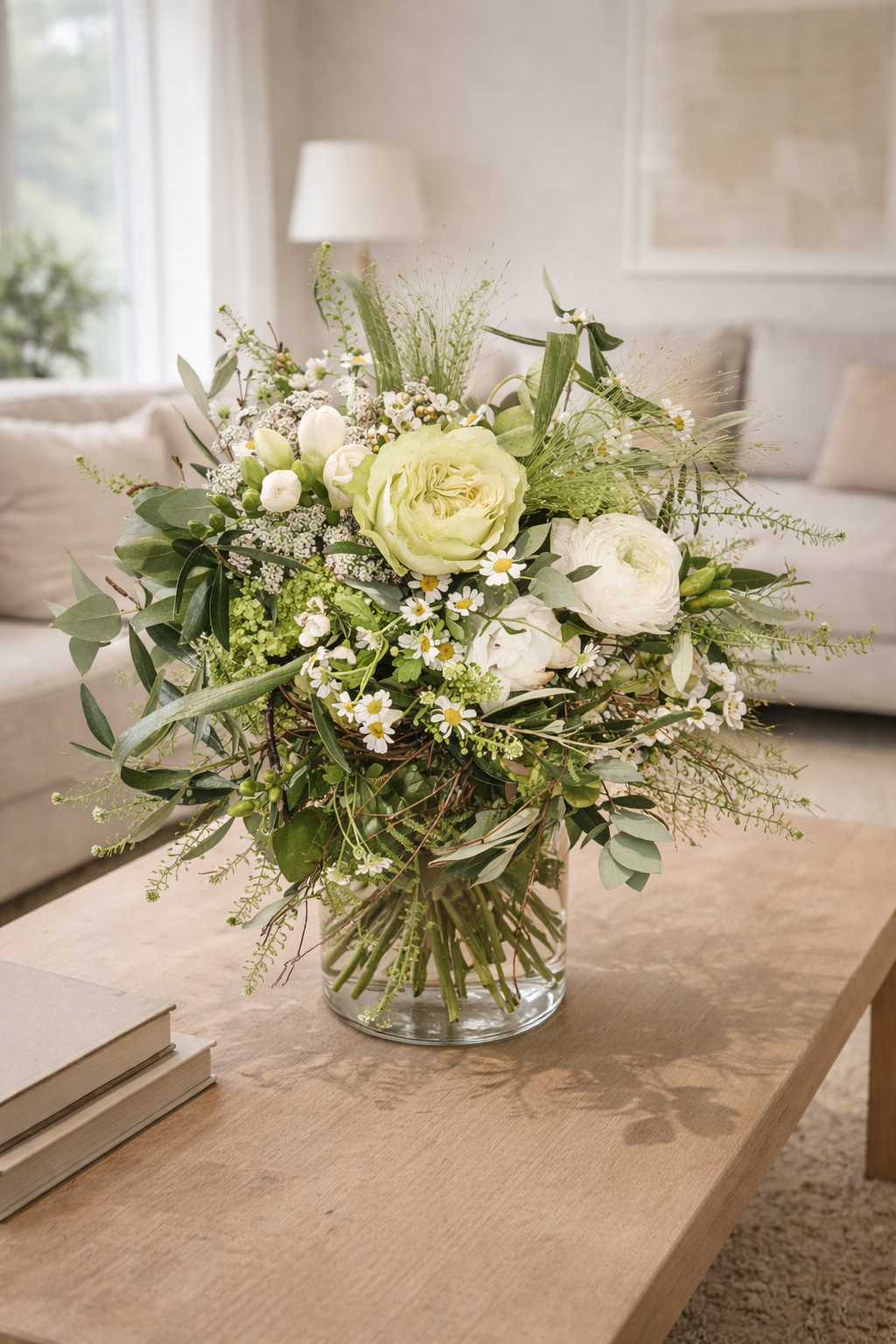 Blumenstrauss weiss grün