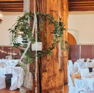 hängende Dekoloops modern mit Eukalyptus