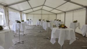 Tischdekoration Spatenstich FHNW