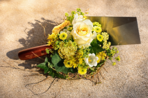 Tischdekoration Spatenstich FHNW Muttenz