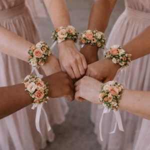 Trauzeuginnen Armschmuck lachs