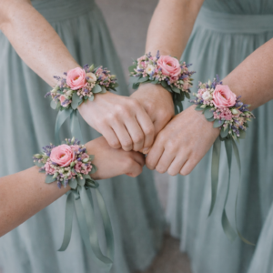 Trauzeuginnen Armschmuck mint rosa